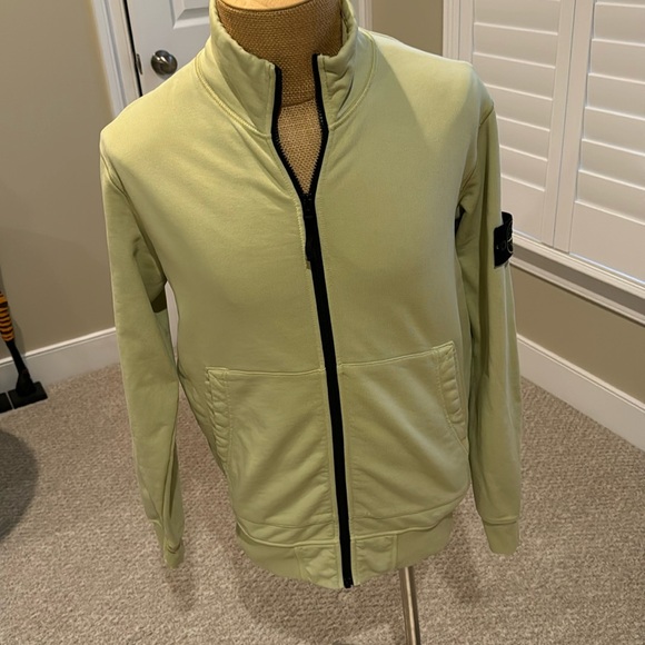 Stone Island Other - Stone Island, zipped cotton jacket, lime green, Large, EUC